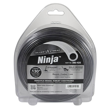 Stens Ninja Trimmer Line, Gray 0.130 In. X 155 Ft. 380-425